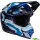 Bell Moto-10 Merchant Ferrandis Crosshelm - Blauw