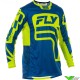 Fly Racing Lite Lancer 2025 Motocross Jersey - Navy / Fluo Yellow