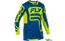 Fly Racing Lite Lancer 2025 Cross shirt - Navy / Fluo Geel