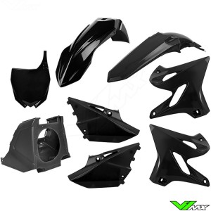 Polisport Restyle Plastic Kit Black - Yamaha YZ125 YZ250