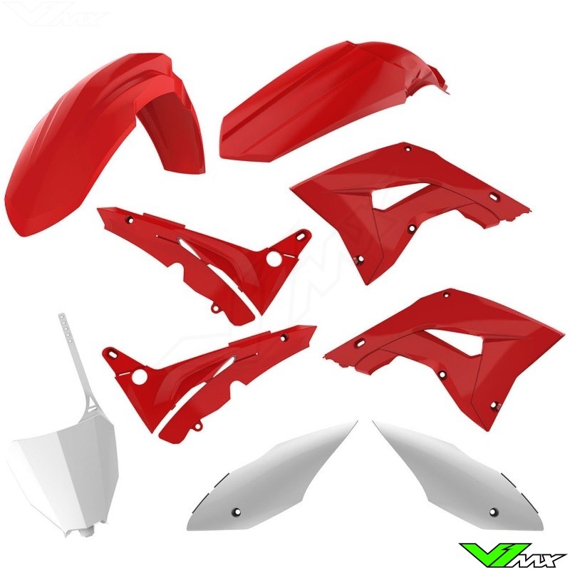 Polisport Restyle Kappenset Rood / Wit - Honda CR125 CR250