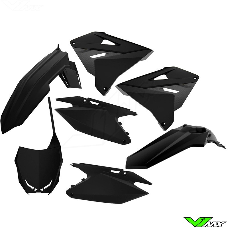 Polisport Restyle Plastic Kit Black - Suzuki RM125 RM250