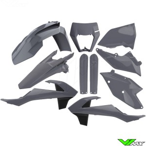 Polisport Plastic Kit Nardo Gray - KTM 250EXC 250EXC-F 300EXC 350EXC-F 450EXC 500EXC 125XC-W 150XC-W