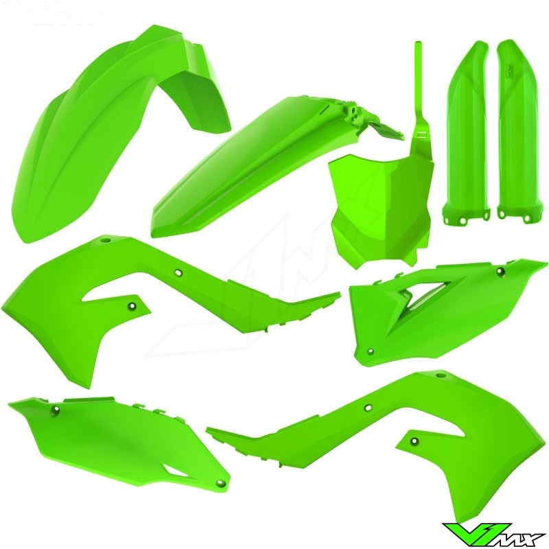 Polisport Kappenset Lime Groen - Kawasaki KXF450