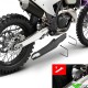 Polisport EVO Swingarm Protector Black - KTM Husqvarna GasGas