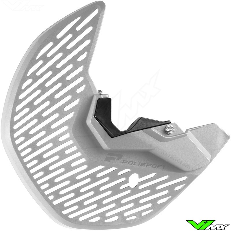 Polisport Brake Disc and Bottom Fork Protector White - Kawasaki KXF250 KXF450