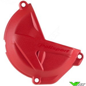 Polisport Clutch Cover Protector Red - GasGas EC250 EC300 EX300 MC250
