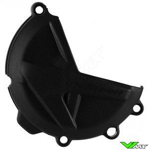 Polisport Clutch Cover Protector Black - GasGas EX250F EX350F MC250F MC350F