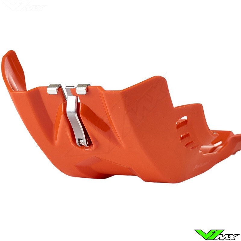 Polisport Fortress Skidplate Met Link Protectie Oranje - KTM 250SX-F 350SX-F 450SX-F 250XC-F 350XC-F