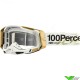 100% Racecraft 2 Succession Crossbril - Goud / Wit / Heldere Lens