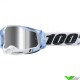 100% Racecraft 2 Mixos Crossbril - Zilver Spiegellens