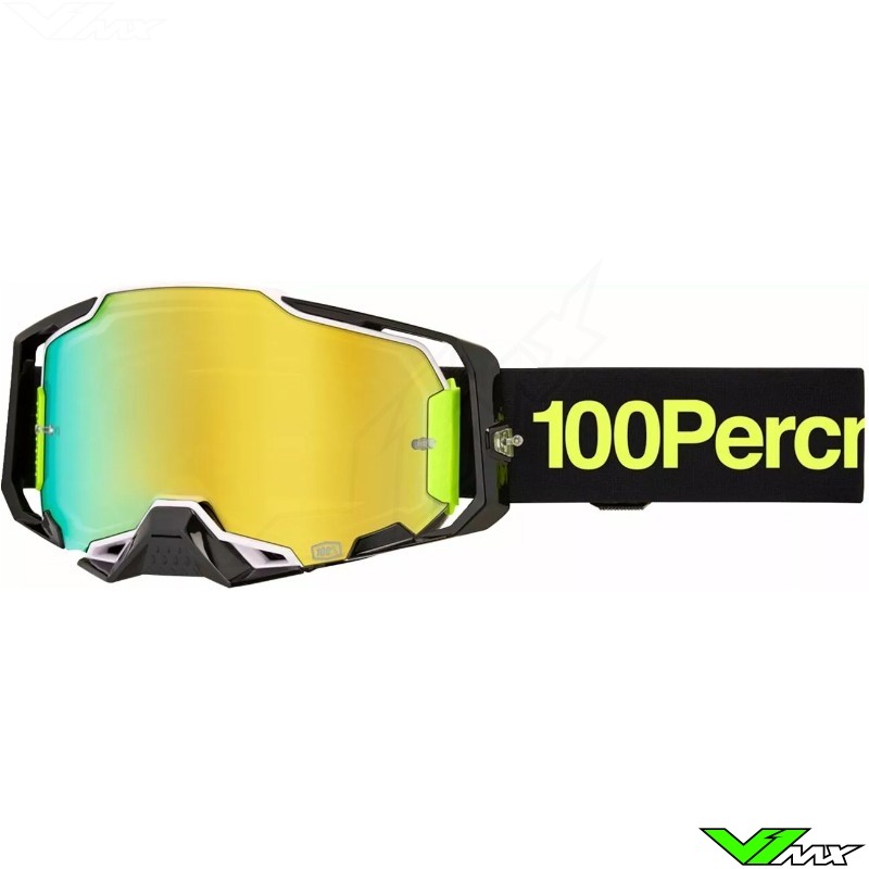 100% Armega Orban Crossbril - Goud Spiegellens
