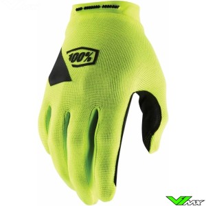 100% Ridecamp Motocross Gloves - Fluo Yellow