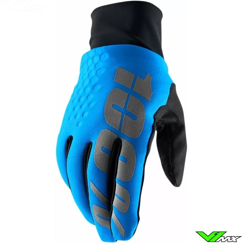 100% Brisker Hydromatic Motocross Gloves - Cyaan