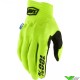 100% Cognito Motocross Gloves with Smartshock Protection - Fluo Yellow