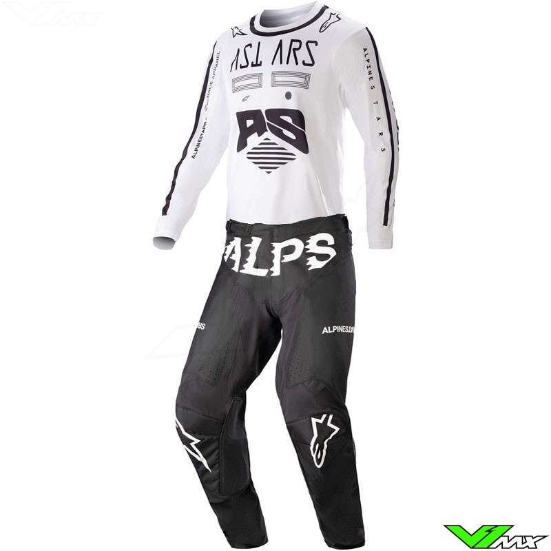 Alpinestars Racer Found 2023 Motocross Gear Combo - White