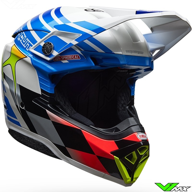 Bell Moto-10 Pro-Circuit Motocross Helmet - Blue / White