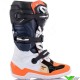 Alpinestars TECH 7S Kinder Crosslaarzen met verkleuring - Zwart / Wit / Fluo Oranje (38)