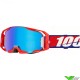100% Armatic Motocross Goggle - Best / Blue / Red / Blue Mirror Lens
