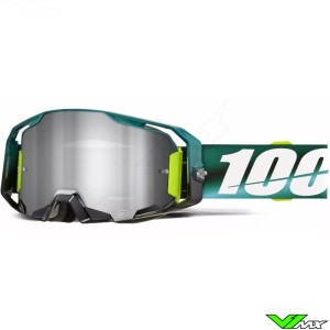 100% Armatic Crossbril - Polarity / Zilver Spiegellens