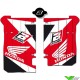 Radiator Louver decals Blackbird - Honda CRF450R