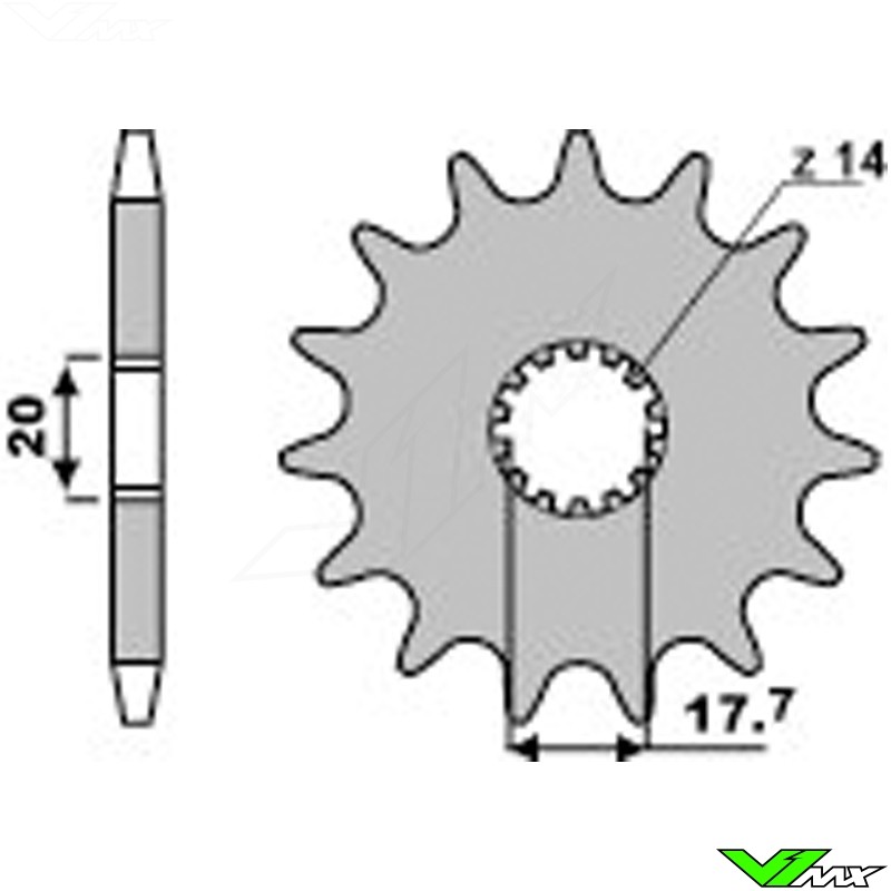 yz125 sprocket