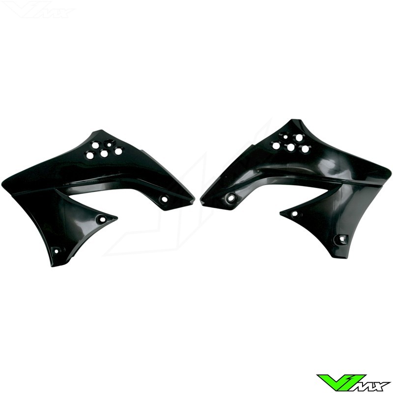 UFO Radiator Shrouds White - Kawasaki KXF450