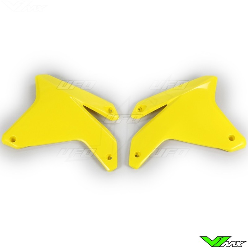 UFO Radiator Shrouds Yellow - Suzuki RMZ450