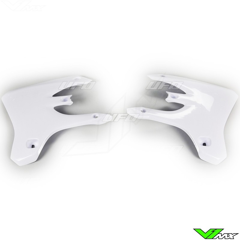 UFO Radiator Shrouds White - Yamaha WR250F WR450F YZF250 YZF450