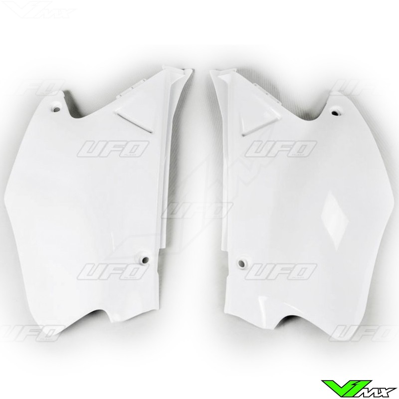 UFO Side Number Plate White - Honda CR125 CR250