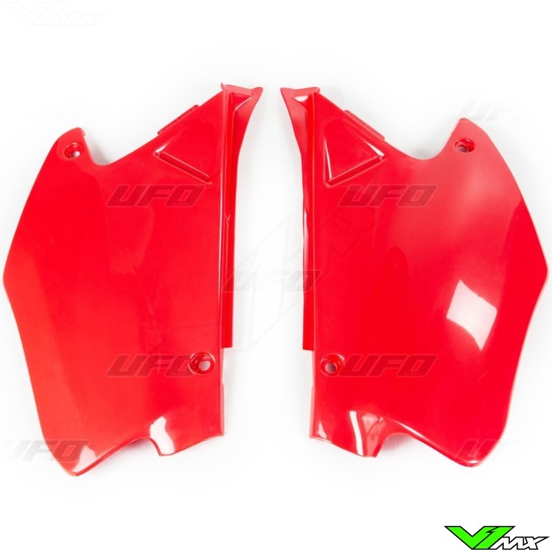 UFO Side Number Plate Red - Honda CR125 CR250