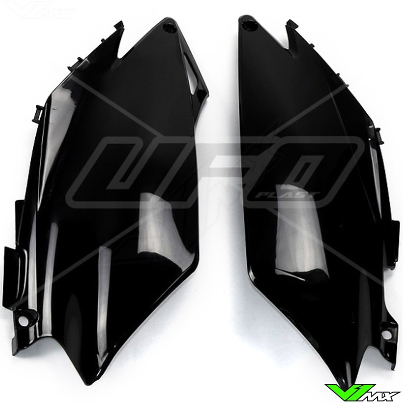 UFO Side Number Plate Black - Honda CRF250R CRF450R