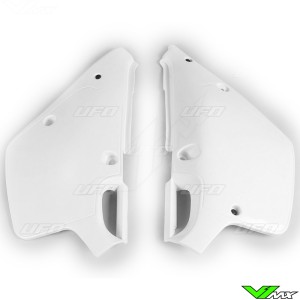 UFO Side Number Plate White - Yamaha YZ125 YZ250