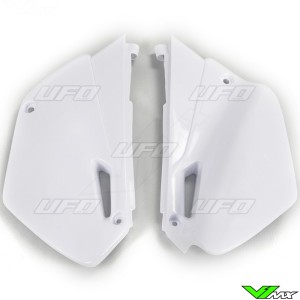 UFO Side Number Plate White - Yamaha YZ85