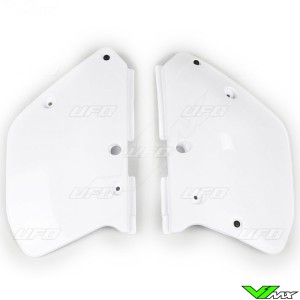 UFO Side Number Plate White - Yamaha YZ125 YZ250