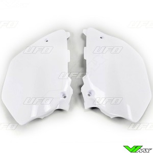 UFO Side Number Plate White - Yamaha YZ125 YZ250