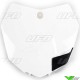 UFO Front Number Plate White - KTM 125SX 150SX 250SX 250SX-F 350SX-F 450SX-F