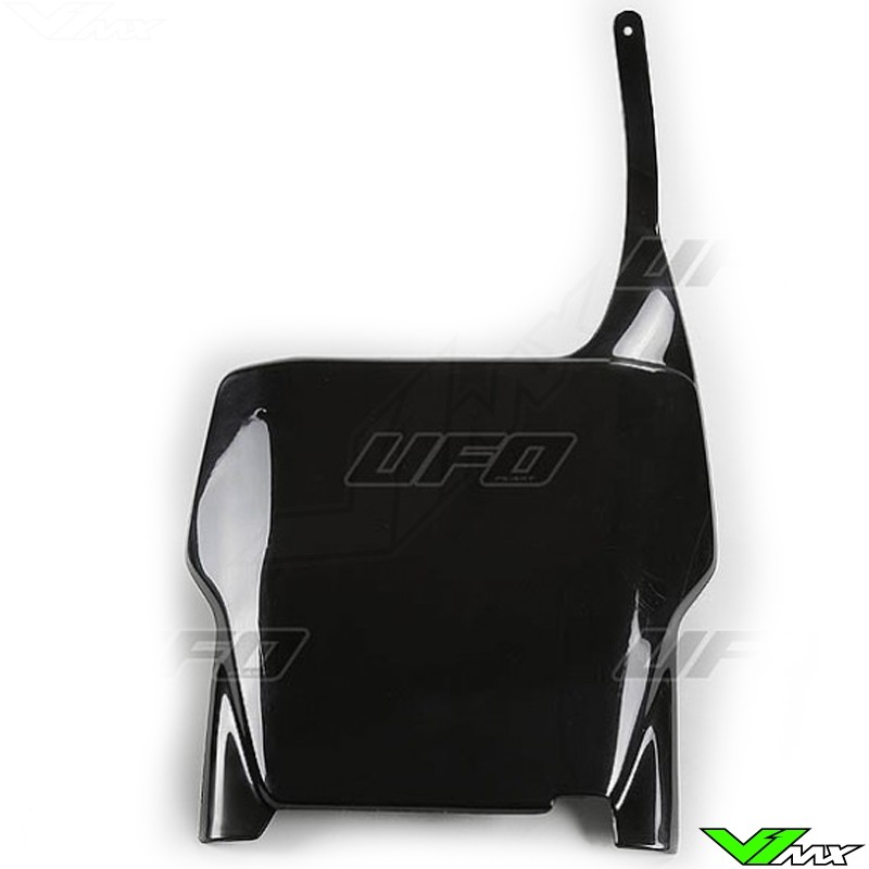 UFO Front Number Plate Black - Honda CR125 CR250 CRF250R CRF450R