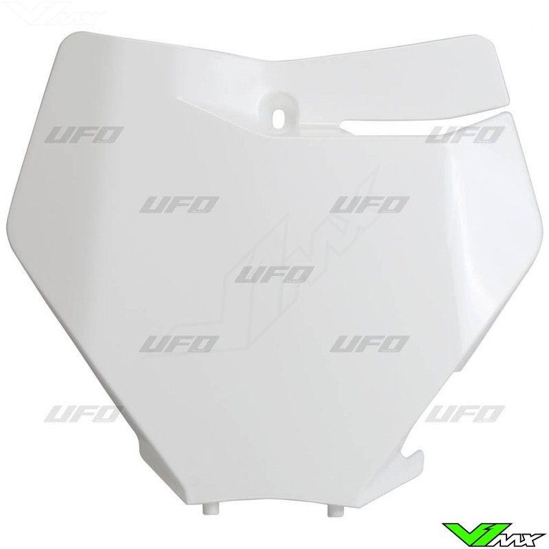 UFO Voornummerplaat Wit - KTM 125SX 150SX 250SX 250SX-F 350SX-F 450SX-F