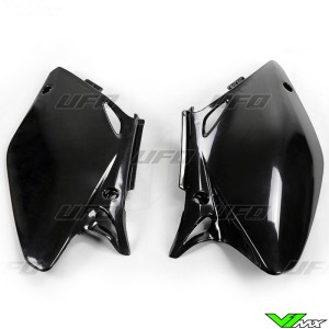 UFO Side Number Plates Black - Honda CRF450R