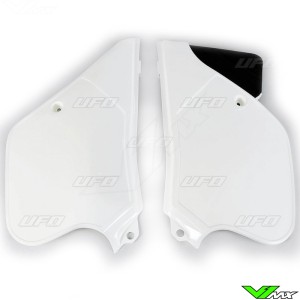 UFO Side Number Plates White - KTM 125SX 125EXC