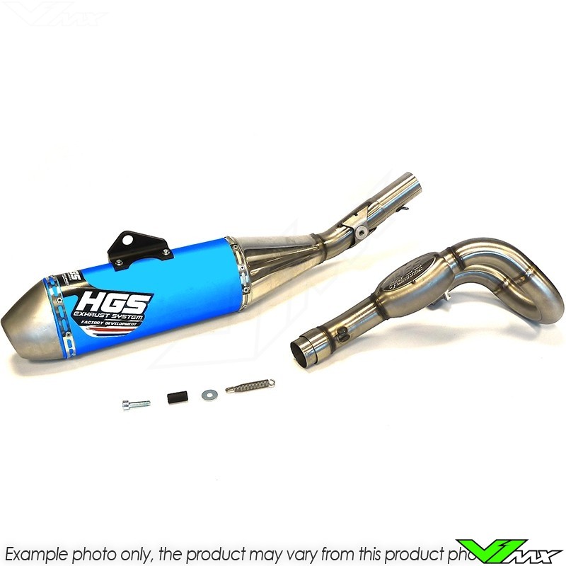 HGS Exhaust System Aluminium Blue - Husqvarna FE250 KTM 250EXC-F