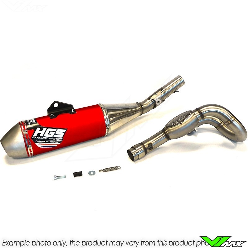 HGS Exhaust System Aluminium Red - Honda CRF250R