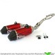 HGS Exhaust System Aluminium Red Carbon - Honda CRF250R