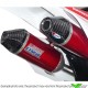 HGS Exhaust System Aluminium Red Carbon - Honda CRF250R