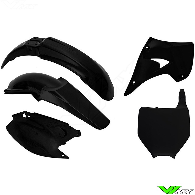 Rtech Plastic Kit Black - Kawasaki KX125 KX250