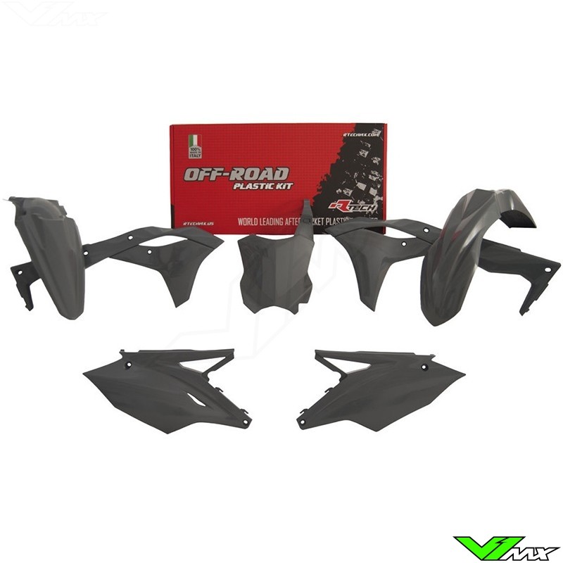 Rtech Plastic Kit Quantum Grey - Kawasaki KXF250