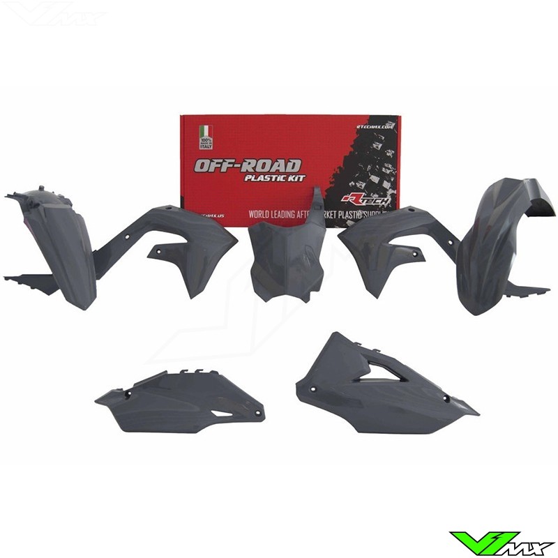 Rtech Plastic Kit Quantum Grey - Kawasaki KXF450