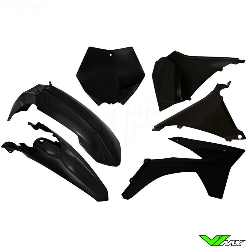 Rtech Plastic Kit Black - KTM 125SX 150SX 250SX