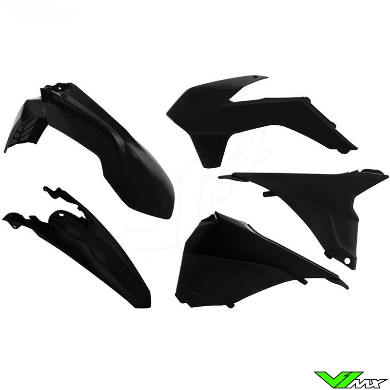 Rtech Plastic Kit Black - KTM 125EXC 200EXC 250EXC 300EXC 450EXC 500EXC 250EXC-F 350EXC-F